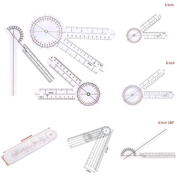 0-360 Grad Goniometer Winkel Medizinisches Wirbelsäulenlineal Neigungsmesser Winkelmesser Finder Messwerkzeug