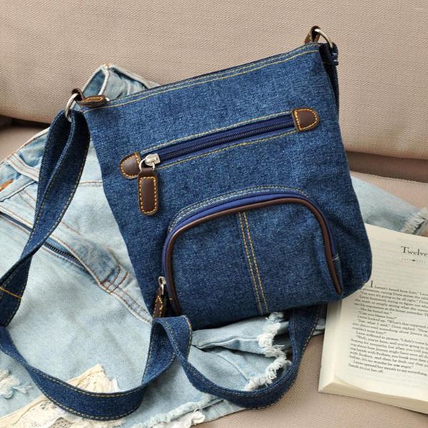 Сумки для хранения мода маленькая джинсовая сумочка для женщин дизайнерские сумочки кошельки кошельки джинсовый тота