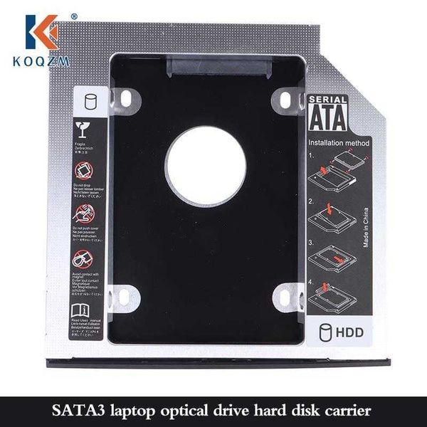 Hot Universale 2nd SATA A HDD Caddy 9.5mm Per Notebook DISPARI Optibay 9mm Nclosure Bay SSD Caso Hard Disk Drive