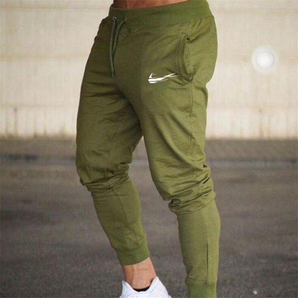 Primavera e outono novas calças de jogging impressão em cores sólidas jogging camuflagem esportista moda harem calças alta qualidade estiramento algodão suor