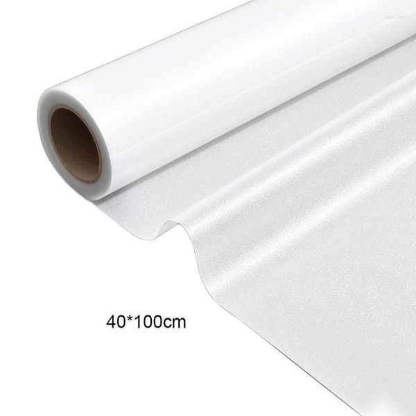 Embrulhe os adesivos de vidro fosco puro de presente para o cinema de janela opaca transparente Griles 40 100cm Statische Cling Diy decoratieve