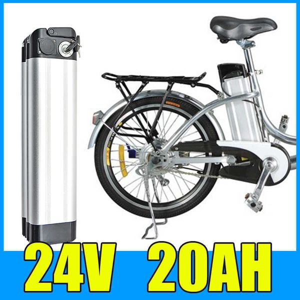 24V 20AH Bateria de lítio Bateria de alumínio PACK 29.4V Bicicleta elétrica Scooter E-Bike