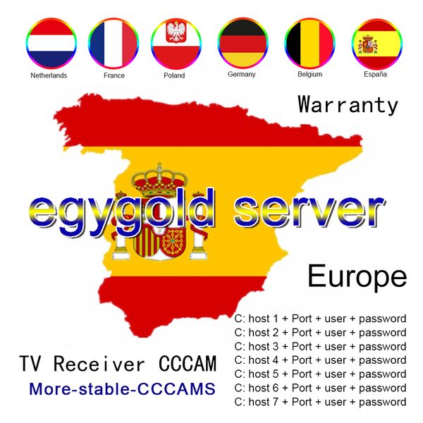 2022 Fastcam antenna tv interna Prodotto stabile Satellite Box 24M c lineas per l'Europa 8 linee Satellite DVB-S2 GTmedia V8 Nova Oscam V7S V8X V9