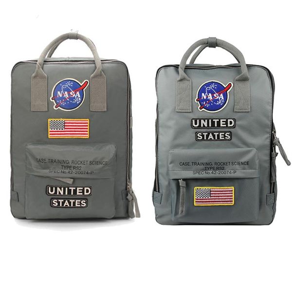 NASA Backpacks 19SS National Flag Designer Backpack Mens Womens Design Bag Unissex Students Bags262E