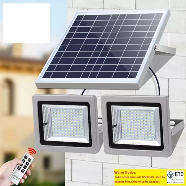 Luminismo de cabeça dupla solar Lâmpadas de cabeça LED Spotlight Light Light for Outdoor Street Garden