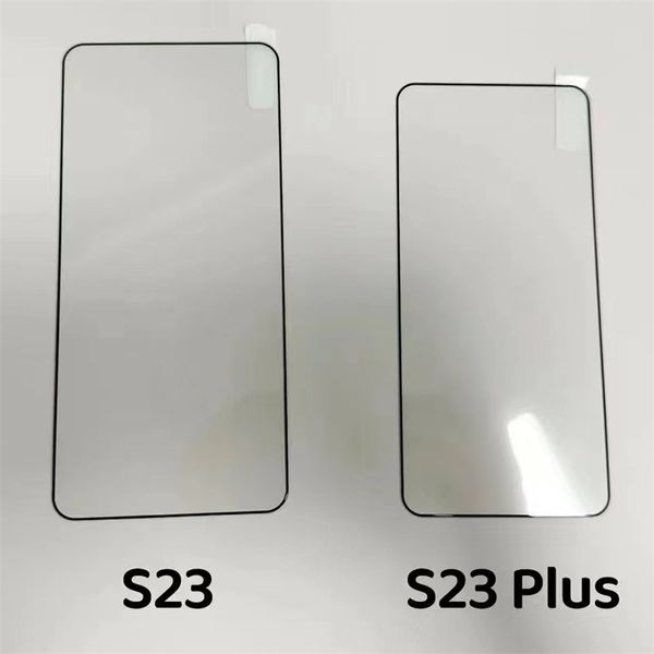 Fingerabdruck-Entsperrung, gebogener Displayschutz aus gehärtetem Glas für Samsung Galaxy S23 S22 S21 Plus S20 S10 4G 5G