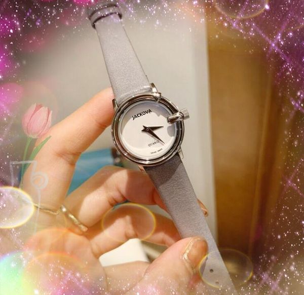 Знаменитые классические роскошные модные хрустальные часы женщины Quartz Japan Move Small G Shape Dial Популярные повседневные модные загадка дар женские девушки кожаные ремни наручные часы.