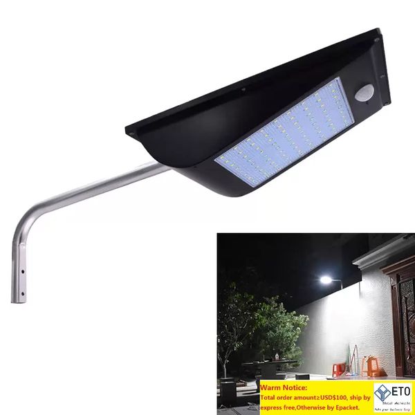 Lampada solare da giardino 11000mAh 110LED Sensore di movimento super luminoso Palo luminoso di sicurezza con telecomando a 3 modalità