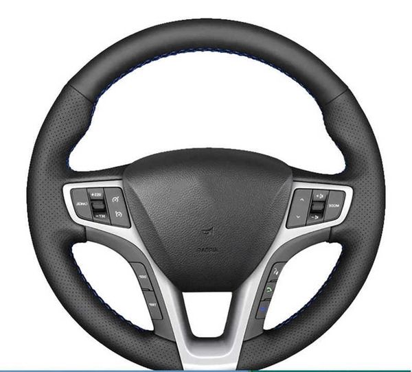 Индивидуальная крышка рулевого колеса автомобильного рулевого колеса Кожаная рука.