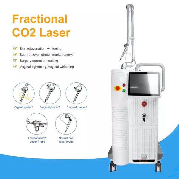 Máquina de laser de CO2 fracionário multifuncional aperta o cuidados da pele da vagina Rejuvenescimento Dinivim Remoção de cicatriz Equipamento de beleza