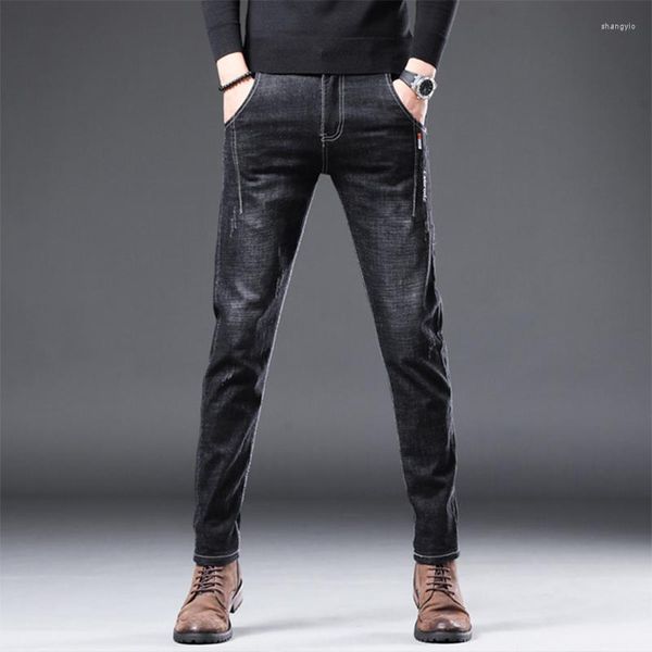 Jeans masculinos 2022 Men Stretch Slim Fit Fit