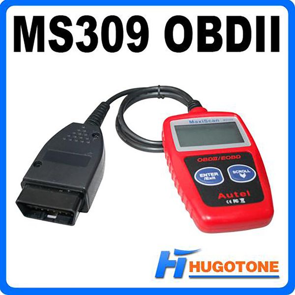 Ferramentas para veículos MS309 OBDII OBD2 EOBD Scanner de diagnóstico de carro Leitor de código Scan Auto Tool