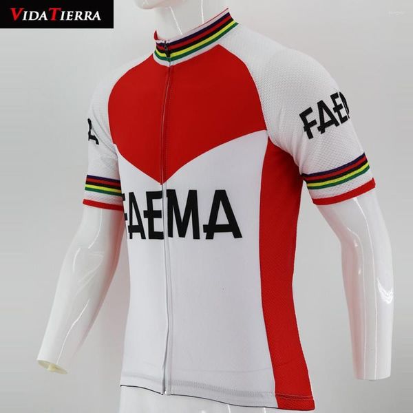 Giacche da corsa VIDATIERRA 2022 Maglia da ciclismo bianca Supporto per abbigliamento da bici classico Supporto per dimensioni personalizzate Logo Sport all'aria aperta Downhill Honor Lucky