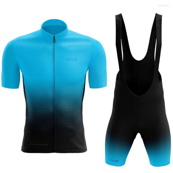 Racing Sets 9 Farben Herren Fahrradbekleidung HUUB Jersey Set Fahrrad Shorts Hosen Rennrad Kleidung Anzug MTB Maillot Culotte