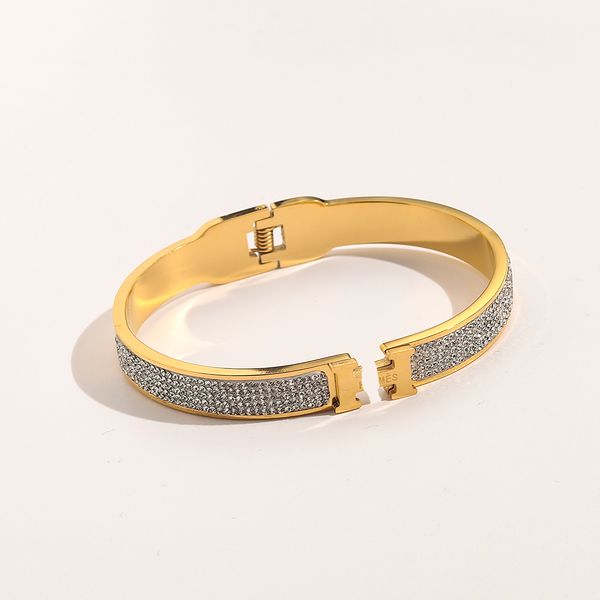 Pulseira de ouro rosa 925 prata pulseira de luxo moda aço carimbo pulseiras carta de amor feminina pulseira design de joias para meninas clássico acessórios premium presente