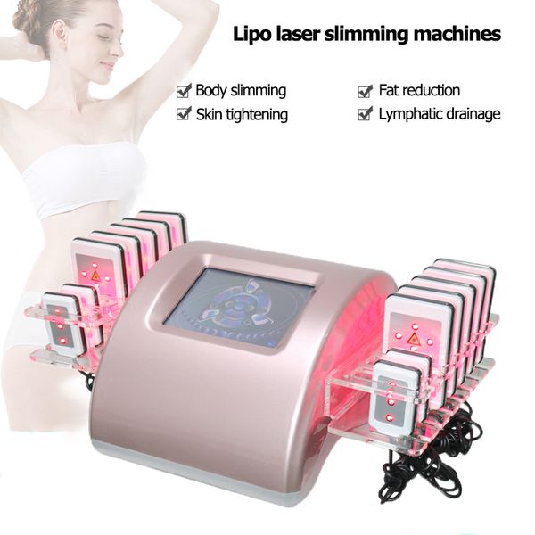 Diodo Lipolaser Slimming Máquinas a laser LIPO para venda Liposução de perda de peso Lipólise Máquina de redução de celulite 14Pads 14Pads