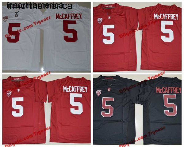 2019 Stanford Christian McCaffrey College Football Trikots Herren 5 Christian McCaffrey genähter Fußball S-XXXL