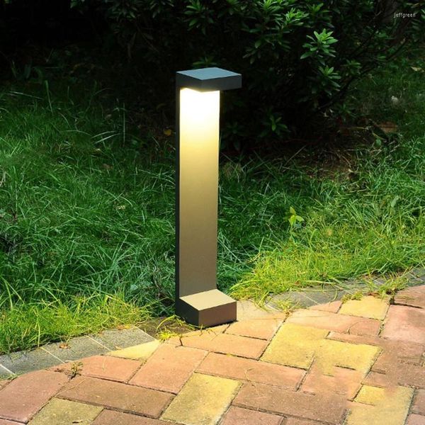 Thrisdar 10W Impermeabile Giardino Prato Luce Villa Stand Post Bollard Lamp Outdoor Landscape Pathway Patio Pillar