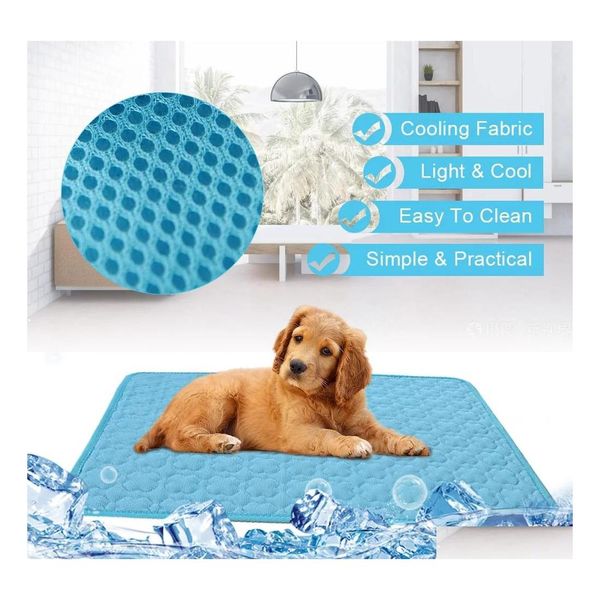 Andere Hundebedarfsartikel Haustierdecke Schlafmatte Handtuch Coolcore Soft Puppy Dogs Sommerbettkissen Schöne Handwaschteppiche Wll33 Drop Delivery Otah3