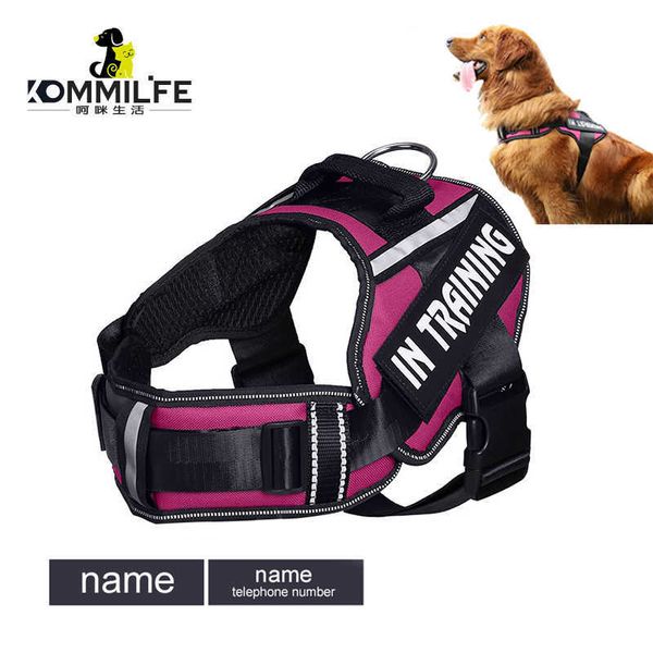 Colarinhos de cachorro colares de nylon novo nylon Pet personalizado k9 para s colete respirável reflexivo com acessórios de etiqueta de nome T2221212