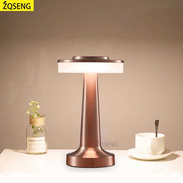 Night Lights Retro Bar Table Lamp Led Rechargeable Desk Light Room Decor Lampe Camping Luces Bedroom Coffee Decoration Chambre Night Lights P230325