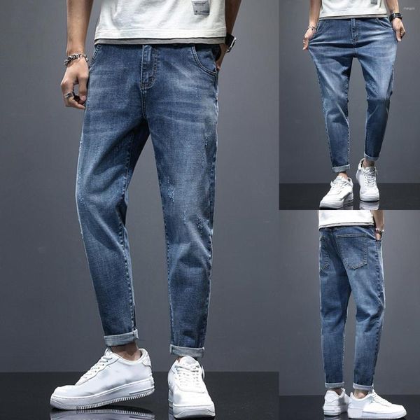 Jeans masculinos 7 estilos em estoque masculino Outono de inverno calças de qualidade casual com bolso Daily Fashion Nine Points Jaycosin 2022