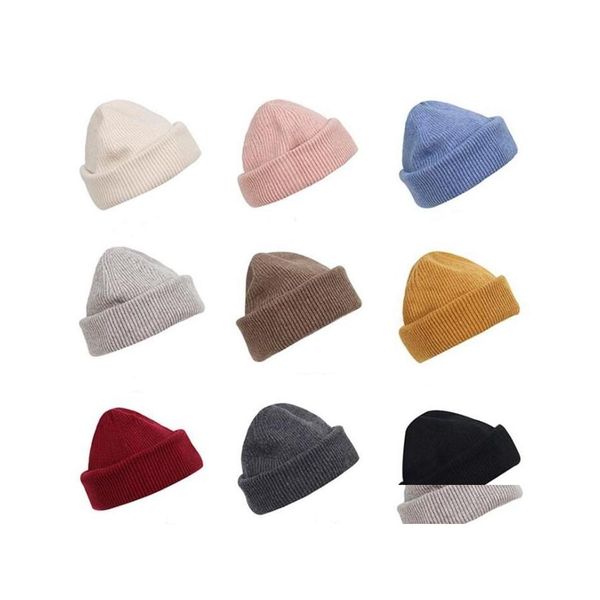 Party Hüte Künstliche Wolle Beanie Caps Dame Gestrickte Kaschmir Dicke Warme Paar Liebhaber Elternkind Flut Straße Hiphop Cap ADT Wy898 D Otlu6