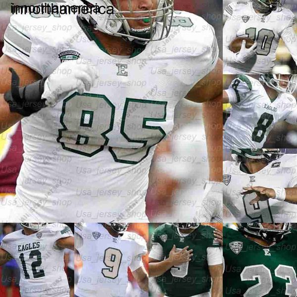 Maglie di football americano dell'istituto universitario di EMU del Michigan orientale su ordinazione Maxx Crosb Mike Glass Shaq Vann Arthur Jackson III Quian