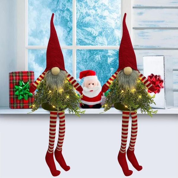 Рождественские украшения безликие гноме кукол гномы плюшевые декор ведьма Скандинавский Томт Нисс Шведский стол