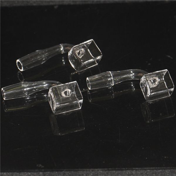 Кальяны кубик куб кварц Бэнджер гвоздь с 10 мм 14 мм мужского сустава с бриллиантовым узлом Кварце