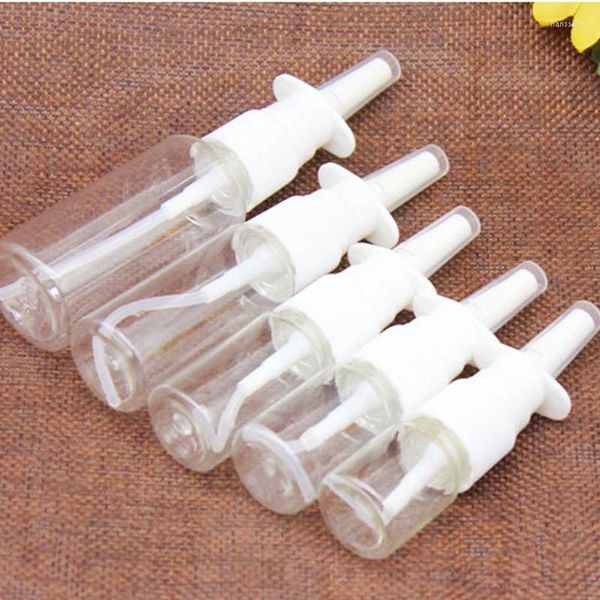 Bottiglie di stoccaggio 30 ml di imbottigliamento portatile bottiglia trasparente spray flacone nasale sanitizzatore per le mani sotto-bottiglia Pressa sapone per spray per il corpo per trucco