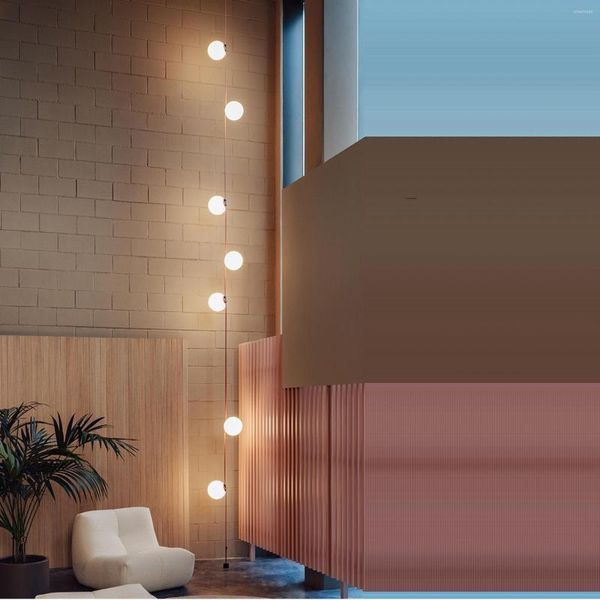 Deckenleuchten LED Künstlerischer Textilgürtel DIY Glasblase Lamparas De Techo Kronleuchter Licht. Deckenlampe für Wohnzimmer