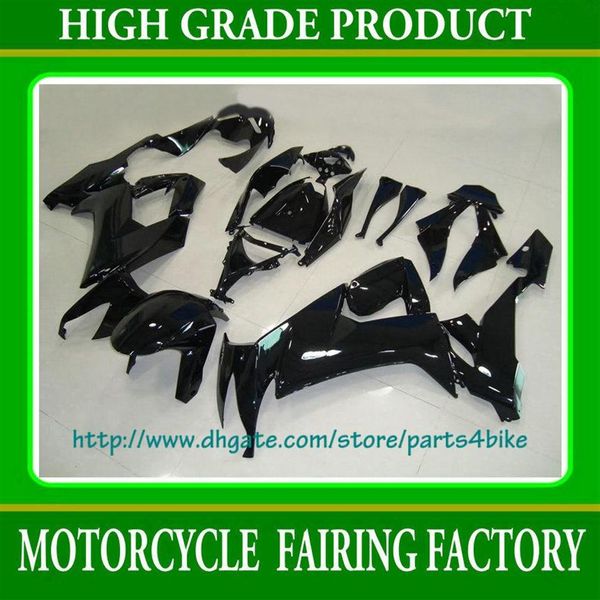 All Black Racing Fairing Body Kit para Kawasaki ZX-10R 08 ZX10R 2009 ZX10R 08 09 ZX 10R FATINGS RX2B1705