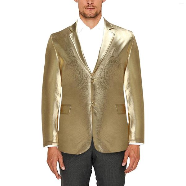 Abiti da uomo Giacche da uomo Autunno e inverno Colletto con couverture stampato Maniche lunghe Moda Casual Abito da sposa Completo Cappotti Capispalla