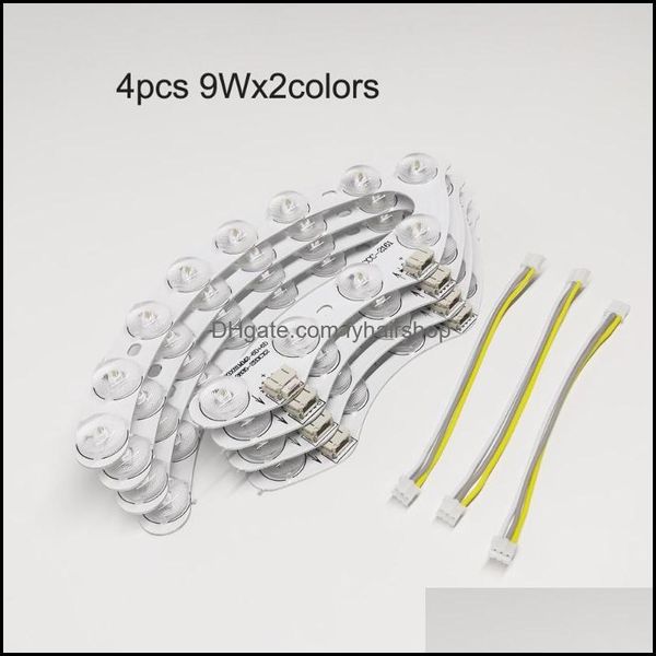 Módulos de LED Bloco 4pcs/packhigh lúmen com lente óptica Modo de cores duplas 3000K6500K CE é usado na lâmpada de teto etc. Modos Drop Dhat2