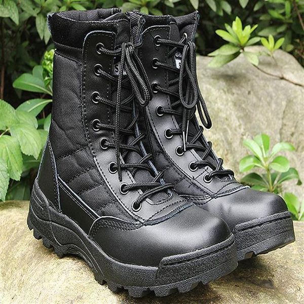 2017 Botas do exército masculino mensagens do deserto Militar Swat Combat Primavera Autumn Botas de tornozelo respirável homens botas Top Quality197m