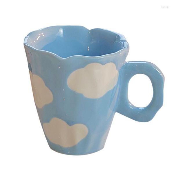 Kaffee Tee Sets Schöne Hand Prise Keramik Tasse Nette Bär Becher Unregelmäßige Schwarz Und Weiß Plaid Milch Kreative Geschenk