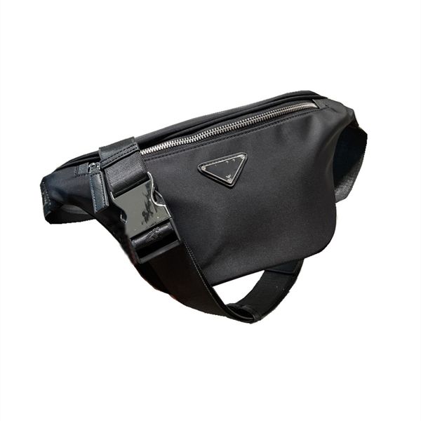Bolsa de cintura unissex com design de designer e bolsa de peito de tecido de náilon é essencial para viagens de lazer