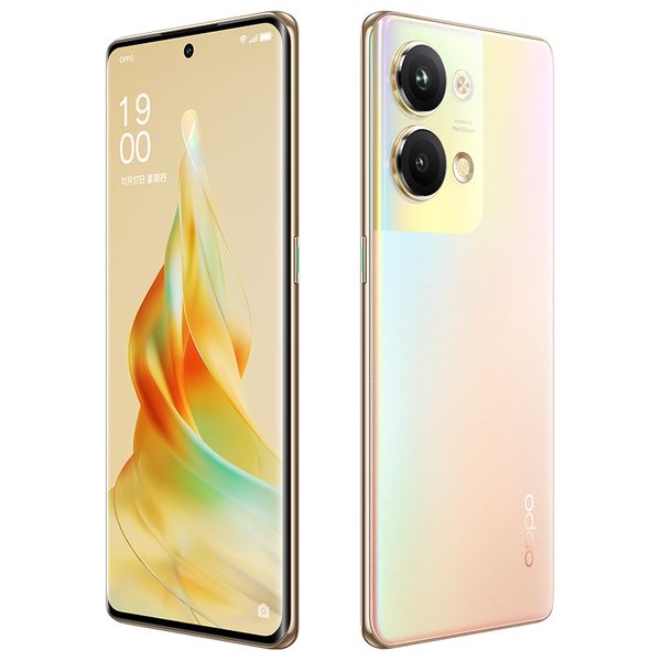 Original Oppo Reno 9 Pro 5G Mobiltelefon Smart 16 GB RAM 256 GB 512 GB ROM MTK Dimensity 8100 Max 50 MP AI NFC Android 6,7 Zoll AMOLED gebogenes Display Fingerabdruck-ID Gesichtshandy