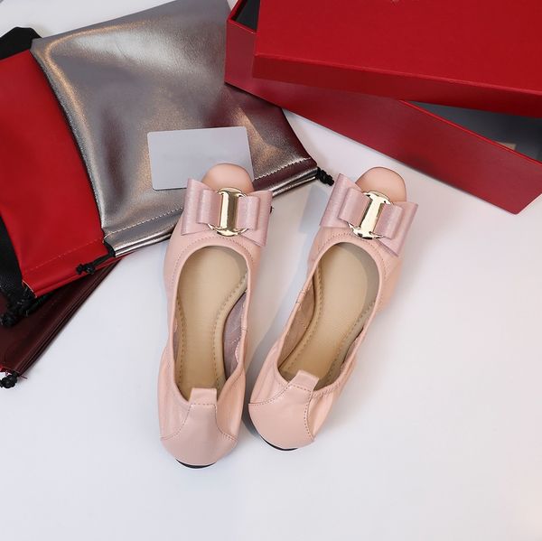 Sapatos planos de balé feminino sapatos de couro para sapatos casuais sapatos de designer confortável sandálias tênis de slides
