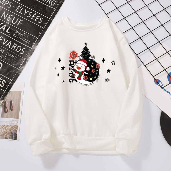 Herren Hoodies Sweatshirts Weihnachten Tag Genshin Impact Unisex Niedlicher Geisterdruck Harajuku Langarm Tops Pullover Sudadera