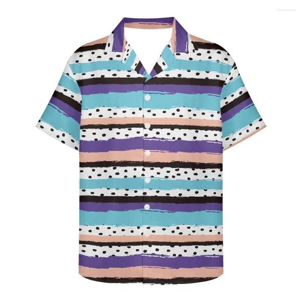 Мужские повседневные рубашки 2022 Традиция дизайна племенная рубашка мужская кубинский воротник с короткими рукавами.