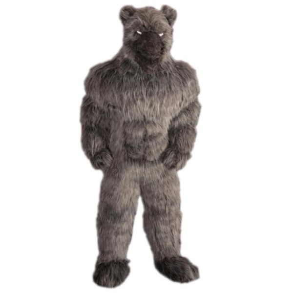 2022 mascote fantasias de traje de lobo animal roupas adultas homens homens desenho animado para carnaval festival vestido comercial