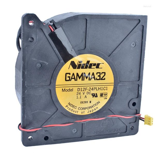 Revolução de resfriamento do computador Revolução D12F-24PLH1C1 12cm 12032 120x120x32mm 24V 1.1 um grande volume de ar de volume de ar centrífuga ventilador de soprador de turbina