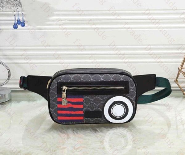 Designer Bolsas de cintura homens homens Bumbag Couro esportivo Cornner Fanny Pack Pacote Casa Bum saco de fitness Bolsa de corrida Bolsa de corrida Back Grid Crossbody Bolsa