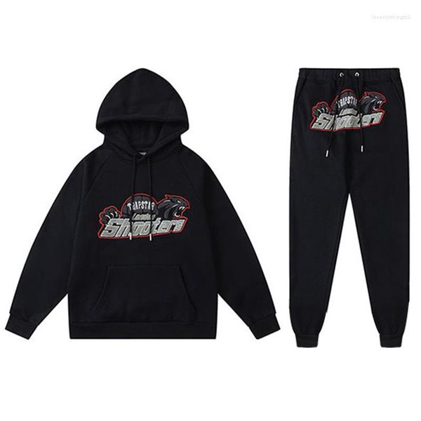 Tuta da uomo S Abbigliamento da uomo Set Trap Star Shooter Abbigliamento sportivo Felpa con cappuccio Pantaloni Tuta da 2 pezzi Moda Hip Hop Streetwear Marca 2023 Superm