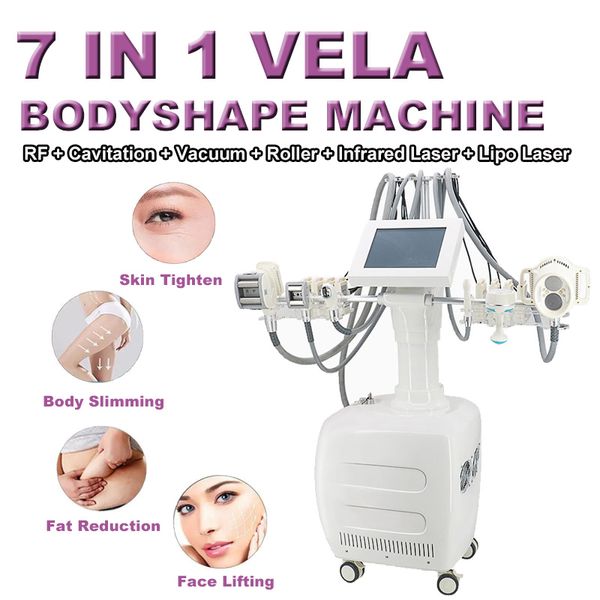 Vela Roller Lipo Máquina de Cavitação Pele Apertando Perda de Peso Laser Forma Corporal Remoção de Rugas Levantamento Facial RF Rolo de Vácuo Equipamento de Beleza