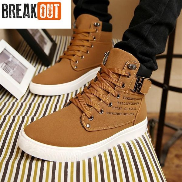 Whole-2016 New Mody Men Boots for Men PU couro respirável top top shoes barato tamanho grande 45 46257n