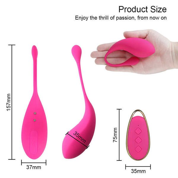 Vibrador Toy Sex Toy Jump Bolas de Kegel poderosas amor ovo sem fio controle remoto vibratando feminino vestível G-Spot Vibrador llaj 6xa8