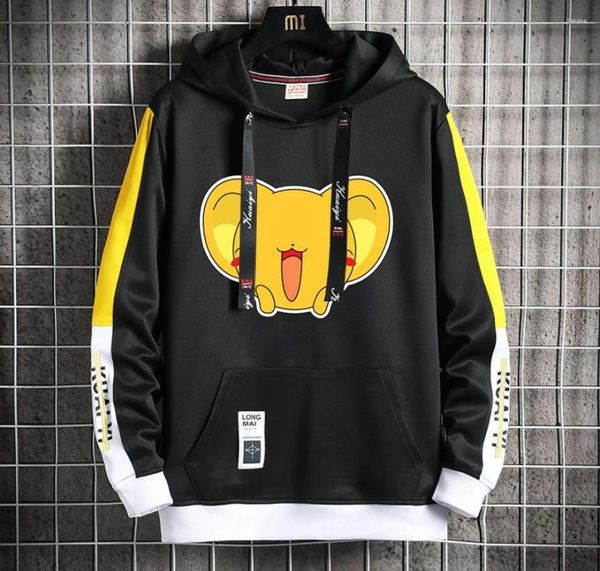 Felpe con cappuccio da uomo Felpe con cappuccio Anime Card Captor Donna Uomo Felpe con cappuccio Harajuku Pullover Streetwear Cappotto giacca in due pezzi falso casual